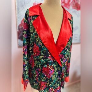 Victoria's Secret Red Satin Pajama top